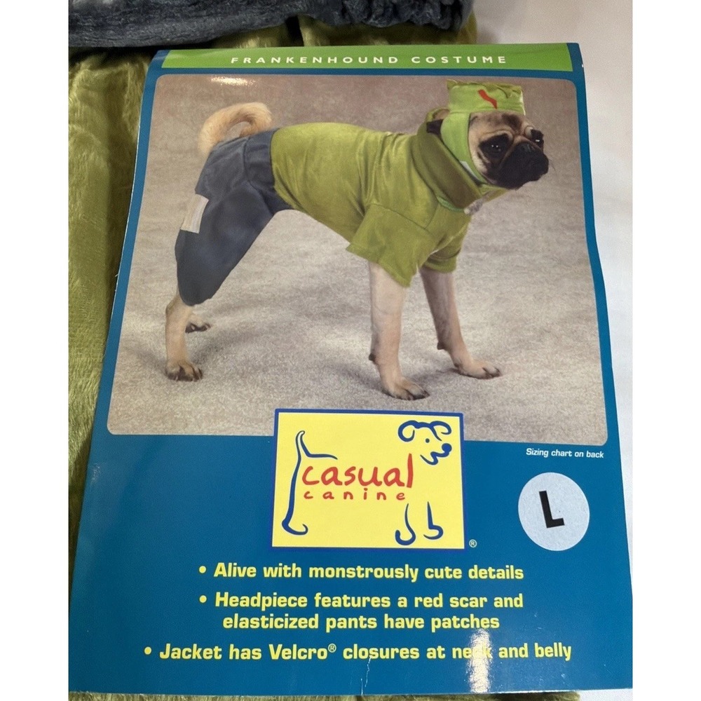NIP Casual Canine Frankenhound Frankenstein Dog Costume Large L Halloween Pet
